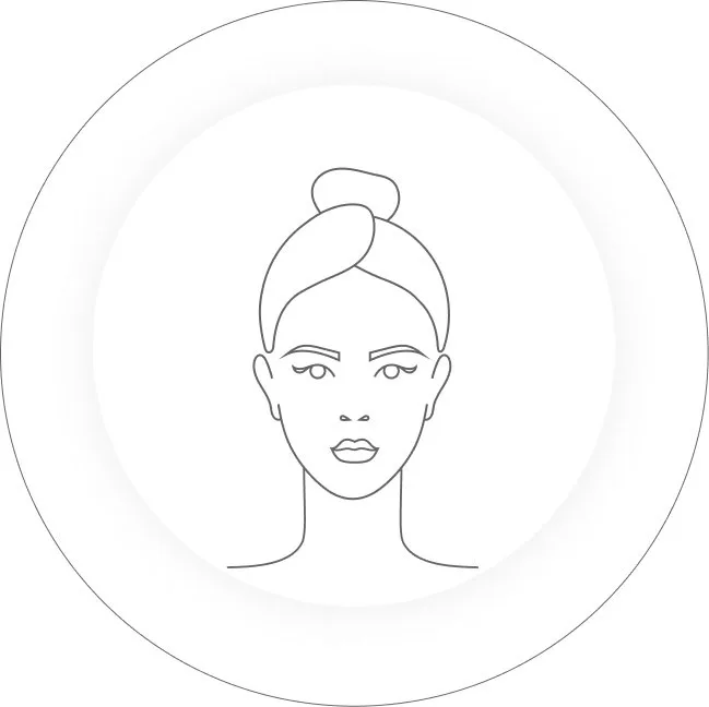 Ilustración facial — procedimientos de cirugía estética